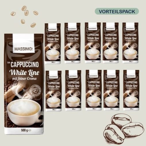 "Massimo Cappuccino White Line"