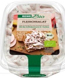 Mein herzhafter Fleischsalat mit Gurke