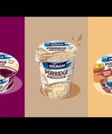 Milram Porridge Apfel-Zimt & Beeren Trio