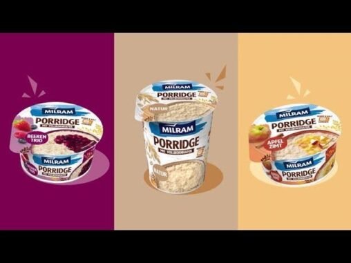 Milram Porridge Apfel-Zimt & Beeren Trio