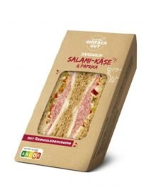 Natsu Einfach Gut Sandwich mit Salami und Käse