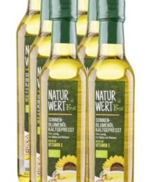 NaturWert Bio Sonnenblumenöl kaltgepresst fein nussig, für Salate und Rohkost