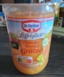Oetker Grütze Apfel Mango-Orange