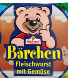 Reinert Bärchen-Fleischwurst mit Gemüse