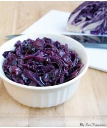 Gekochter Rotkohl - Fertig zum Servieren