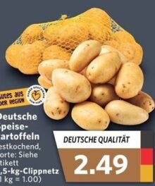 Festkochende Speisekartoffeln im Clippnetz