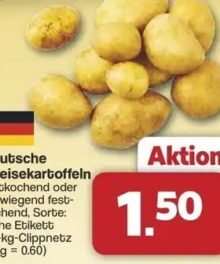 Speisekartoffeln, vorwiegend festkochend, in Clippnetz