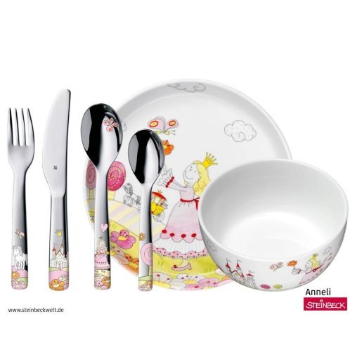 WMF 小公主 不鏽鋼兒童餐具 6件組 餐具組 Prinzessin Annelie：圖片 2