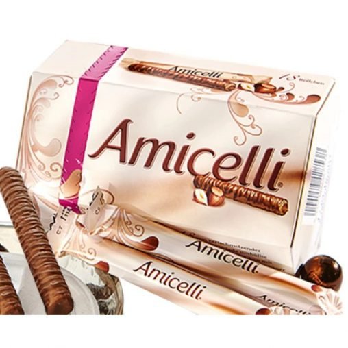 [2024/10] Amicelli 榛果脆餅巧克力條 威化餅 / 榛果脆餅巧克力條 200g 16入